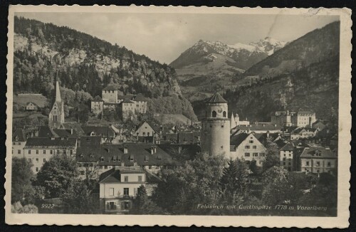 Feldkirch mit Gurtisspitze 1778 m Vorarlberg