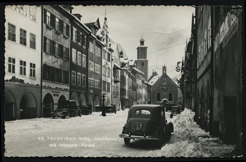 Feldkirch Vrlbg. Marktplatz : mit Johannis - Kirche