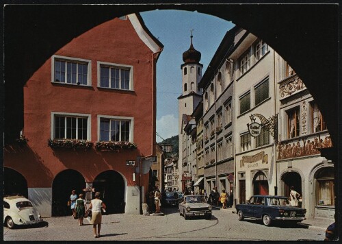 [Feldkirch] : [Feldkirch Blick vom Marktplatz zur Liebfrauenkirche ...]