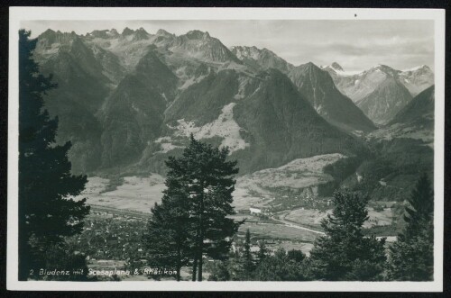 Bludenz mit Scesaplana & Rhätikon