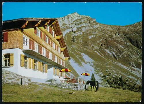 [Au] : [Alpengasthof Edelweiss mit Kanisfluh 1500 m Höhe ...]