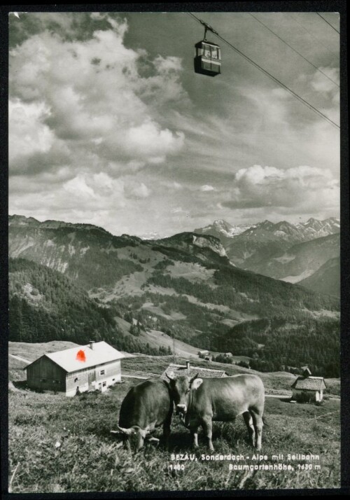 Bezau, Sonderdach - Alpe mit Seilbahn Baumgartenhöhe, 1630 m