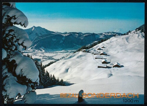 Bezau - Sonderdach 1200 m : [Bezau im Bregenzerwald, Sonderdach, 1200 m gegen Hangspitze und Hochälpele Vorarlberg, Österreich ...]