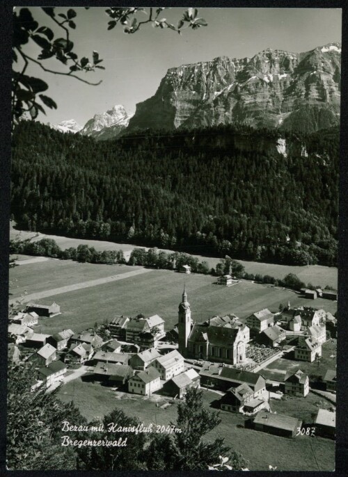 Bezau mit Kanisfluh 2047 m Bregenzerwald