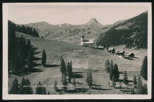 Damüls 1431 m mit Mittagspitze