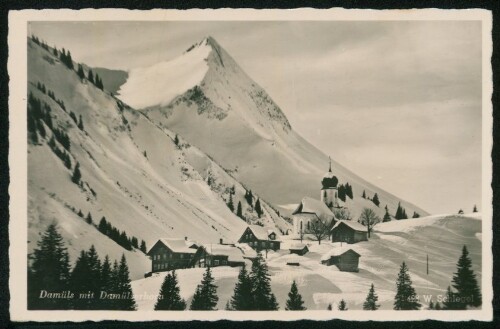 Damüls mit Damülserhorn : [Wintersportplatz Damüls (1430 m) mit Damülser-Horn ...]