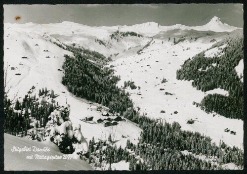 Skigebiet Damüls mit Mittagspitze 2097 m
