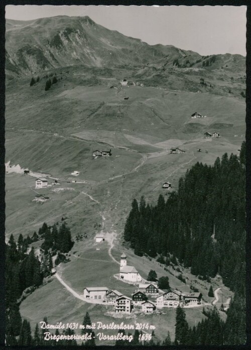 Damüls 1431 m mit Portlerhorn 2014 m Bregenzerwald - Vorarlberg