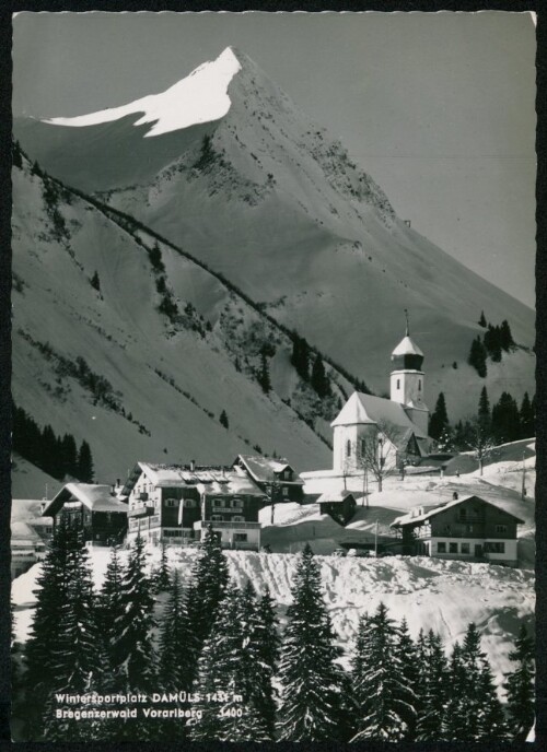 Wintersportplatz Damüls 1431 m Bregenzerwald Vorarlberg