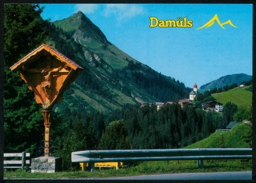 Damüls : [Im schönen Bregenzerwald Damüls (1428 m) gegen kleines Damülser Horn (1929 m) Vorarlberg/Austria ...]