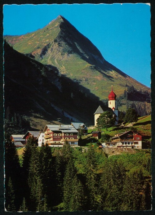 [Damüls] : [Damüls 1431 m, Bregenzerwald gegen Damülser Horn 2136 m ...]