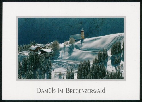 Damüls im Bregenzerwald : [Damüls, 1431 m, im Bregenzerwald, Vorarlberg, Österreich ...]