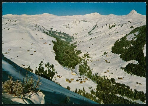 [Damüls] : [Skiparadies Damüls (1450 m) mit Damülser Mittagspitze (2097 m), Vorarlberg ...]