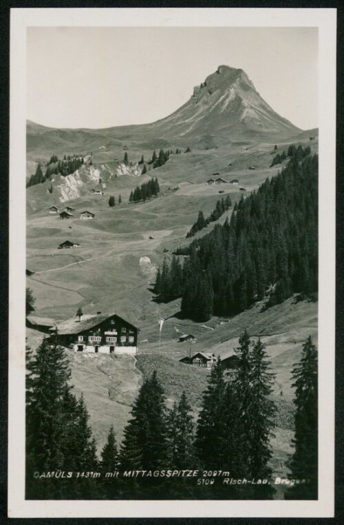 Damüls 1431 m mit Mittagsspitze 2097 m
