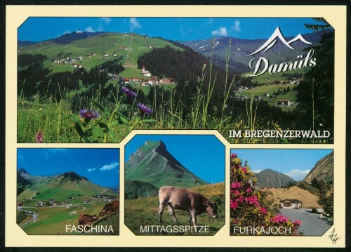 Damüls im Bregenzerwald : Faschina : Mittagsspitze : Furkajoch : [Damüls, 1431 m, im Bregenzerwald Faschinajoch, 1486 m, Großwalsertal Mittagspitze, 2095 m Furkajoch, 1760 m, Laternsertal Vorarlberg, Österreich ...]