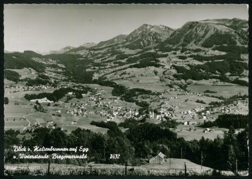 Blick v. Kaltenbrunnen auf Egg u. Winterstaude Bregenzerwald