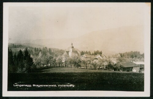 Langenegg, Bregenzerwald, Vorarlberg