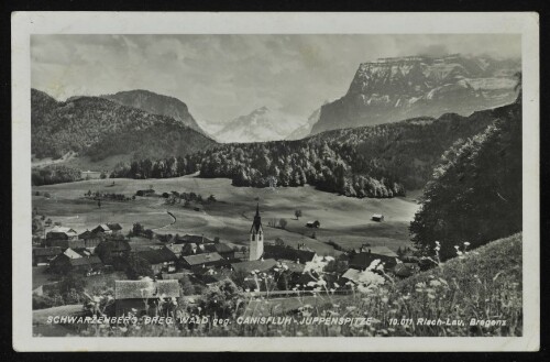 Schwarzenberg Breg. Wald geg. Canisfluh - Juppenspitze