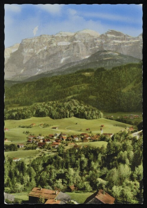 [Schwarzenberg] : [Schwarzenberg im Bregenzerwald, Vorarlberg gegen Kanisfluh (2047 m) ...]