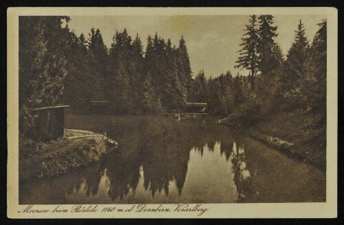 [Schwarzenberg] Moorsee beim Bödele 1140 m. ob Dornbirn, Vorarlberg