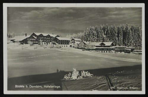 [Schwarzenberg] Bödele b. Dornbirn, Hotelanlage