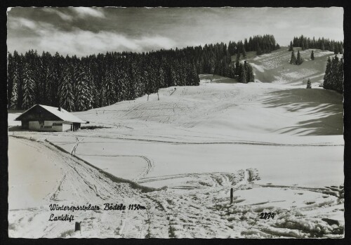 [Schwarzenberg] Wintersportplatz Bödele 1150 m : Lanklift