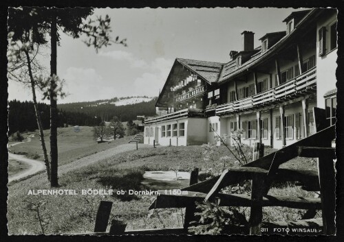 [Schwarzenberg] Alpenhotel Bödele ob Dornbirn, 1150 m