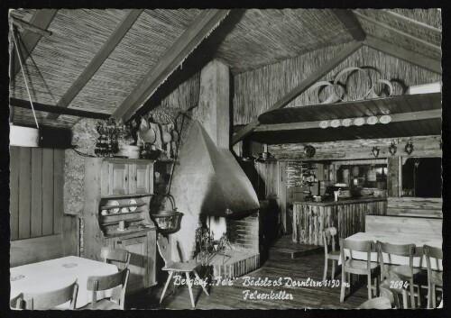 [Schwarzenberg] Berghof  Fetz  Bödele ob Dornbirn 1150 m : Felsenkeller