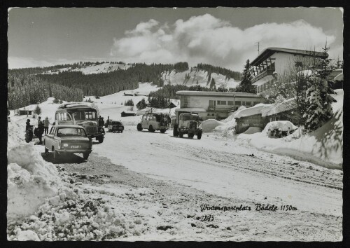 [Schwarzenberg] Wintersportplatz Bödele 1150 m