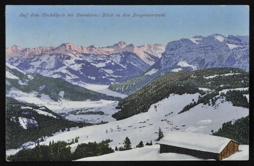 [Schwarzenberg] Auf dem Hochälpele bei Dornbirn Blick in den Bregenzerwald