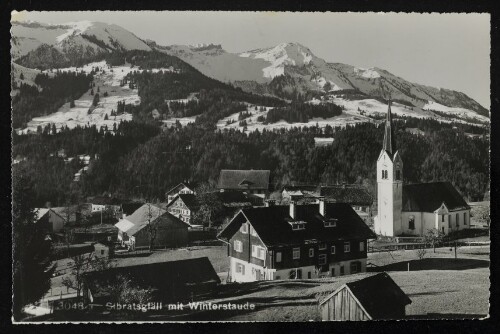 Sibratsgfäll mit Winterstaude