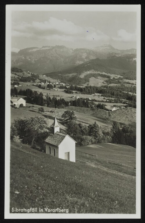 Sibratsgfäll in Vorarlberg