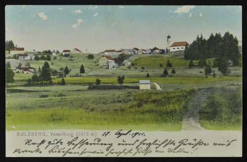 Sulzberg, Vorarlberg (1015 m) : [Correspondenz-Karte ...]