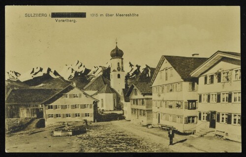 Sulzberg i. Vorarlberg 1015 m über Meereshöhe : [Correspondenz-Karte ...]