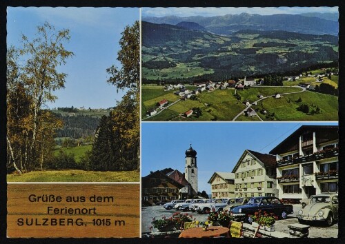Grüße aus dem Ferienort Sulzberg, 1015 m