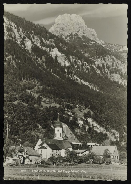 [Innerbraz] Braz im Klostertal mit Roggelskopf, Vlbg.