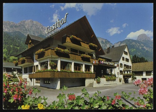 [Innerbraz Braz] : [Gasthof Traube Familie Lorünser A-6751 Braz bei Bludenz, Tel. 0 55 52 / 81 03 Vorarlberg / Austria Komfortzimmer (52 Betten), urgemütliche Stuben, Dachgarten, Tennis, Sauna, Solarium, Freibad ...]