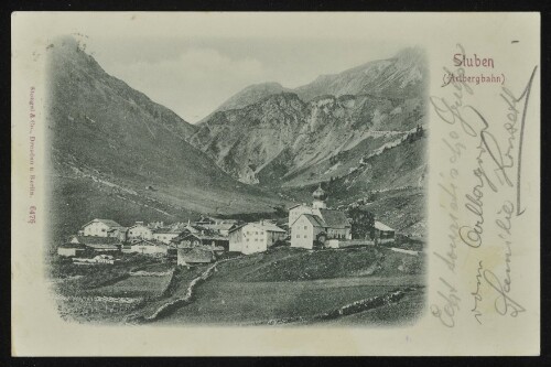 [Klösterle] Stuben (Arlbergbahn) : [Postkarte ...]