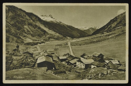 [Klösterle] Stuben : [Stuben, 1409 m, am Arlberg, Blick gegen Scesaplana ...]
