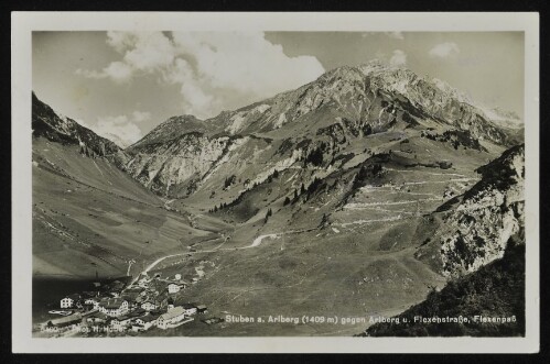[Klösterle] Stuben a. Arlberg (1409 m) gegen Arlberg u. Flexenstraße, Flexenpaß : [Deutsche Heimatbilder ...]