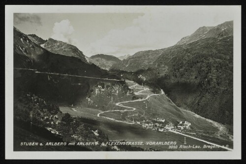 [Klösterle] Stuben a. Arlberg mit Arlberg- & Flexenstrasse, Vorarlberg