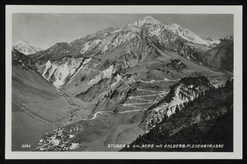 [Klösterle] Stuben a. Arlberg mit Arlberg-Flexenstrasse