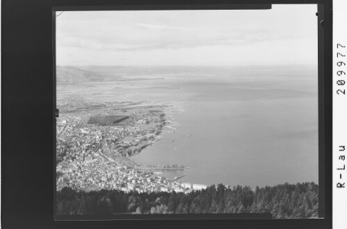 [Blick vom Pfänder auf Bregenz und Bodensee]