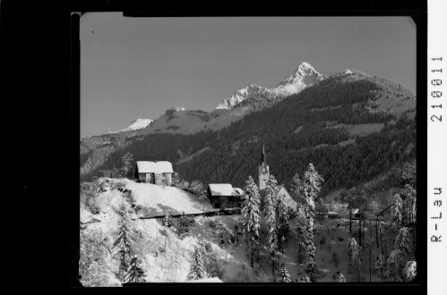 Blons im Gross - Walsertal Vorarlberg : [Blons gegen Breithorn und Kellerspitze]