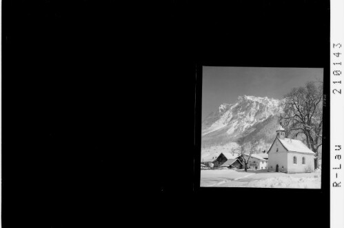Ehrwald gegen Zugspitze : [Aus Ehrwald / Martinskapelle mit Blick zum Wetterstein]