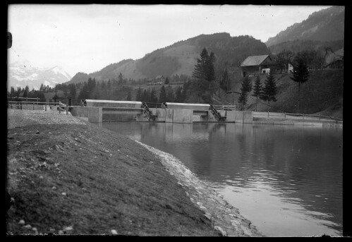 [Aufnahme der Wehranlage (Bachfassung) in Radin (Ortsteil der Stadt Bludenz)]