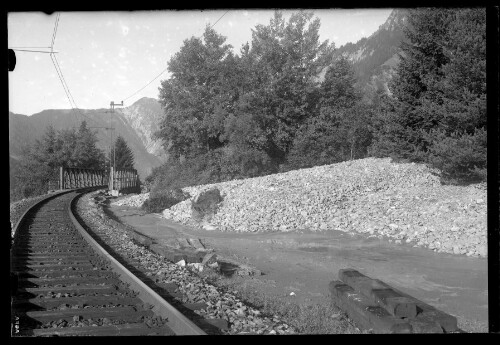 [Aufnahme von der Stelzistobelbrücke zwischen Wald am Arlberg und Dalaas im km 117,0]