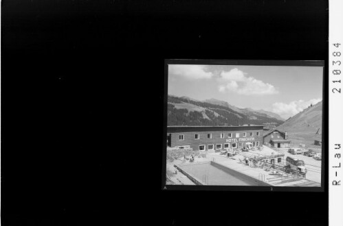 Hotel Faschina, Faschinajoch 1492 m : [Faschinajoch / Hotel Faschina gegen Kanisfluh]