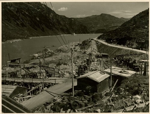 Baustelle Krafthaus Obervermuntwerk mit Vermuntsee