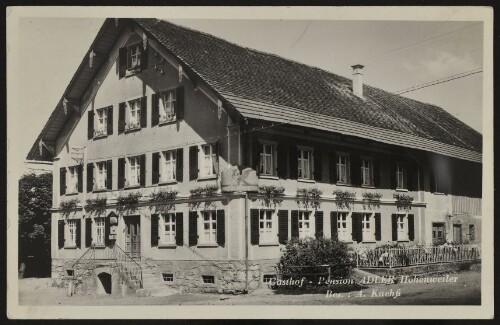 Gasthof - Pension Adler Hohenweiler : Bes.: A. Kaehß